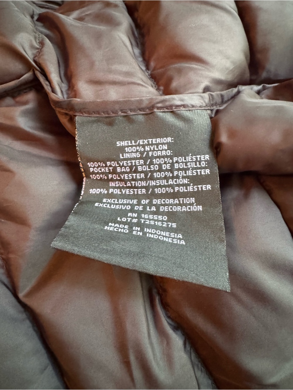32 Degrees Black Quilted Packable Puffer Vest - Picture 6 of 6